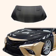 Toyota Camry XV70 18 - 23 Carbon Front Vented Cooling Hood - CAMRY18-HOOD-KZ-CF product image 1
